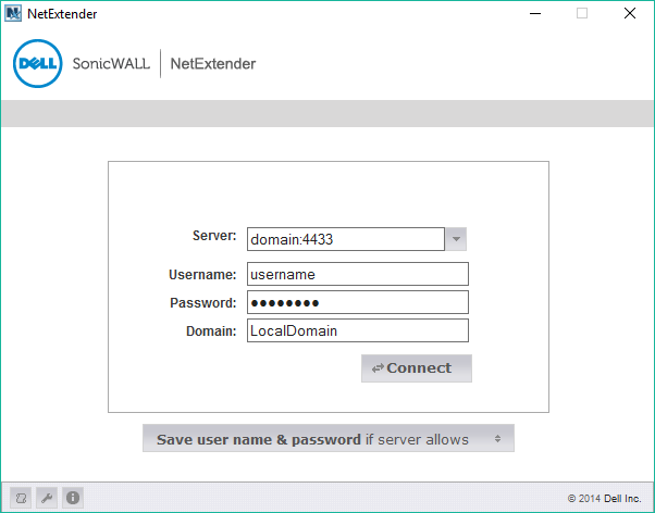 dell sonicwall netextender uninstall domain