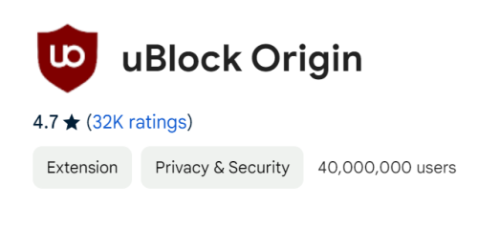 uBlock Origin Feature